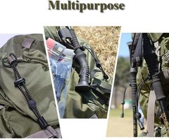 10 Pack Outdoor Hiking Stick & Gear Holders with Reflective Strips