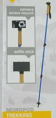 Hiking Walking Trekking Pole Wading Monopod Pole Outdoor Products Camera Mount