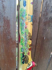 Walking staff. Alice and Wonderland themed, hand crafted, hand painted.