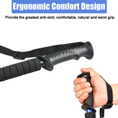 2* Trekking Hiking Poles Nordic Walking Sticks Adjustable Anti-shock Alpenstock