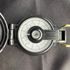 Vintage Precise Pathfinder Engineer Lensatic Compass Taiwan 2 Inch Black