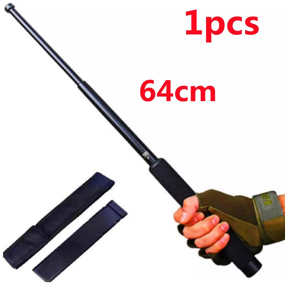 64cm Highest Grade Expandable Walking Stick with Rubber Handle & Nylon Bag US
