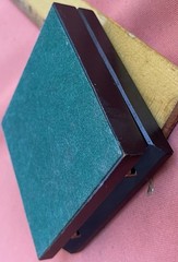 Vintage 3.5” Compass in Wood Box Let The Adventure Begin