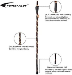 Handcrafted Nature Wood Hiking Stick 55 Inches Long – with Hand Strap and Rub…