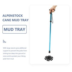 4Pcs Reusable Rubber Trekking Pole Accessories for Mud Snow Waterproof