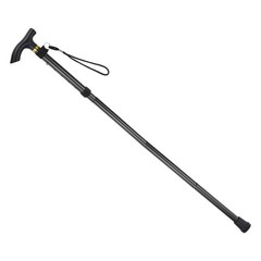 Trekking Poles, Collapsible Hiking Pole 33-37 Inch Folding Aluminum Alloy Black