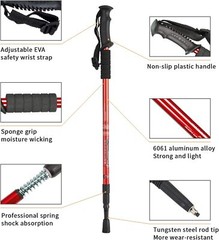 Bastones De Trekking Con Absorcion De Impactos Bastones Ajustables Para Cami…