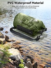 Green Waterproof Dry Bag – 5L/10L/20L/30L/Roll Top 40L – Pitch Green