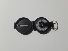 Vintage Engineer Directional Compass Lensatic Black 3″, display 1,75″