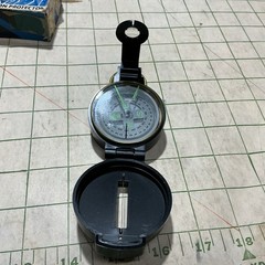 Lensatic Compass 14-829 Liquid Filled Compass. Original Box