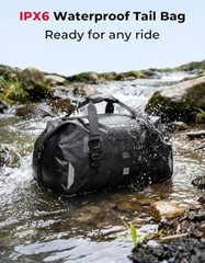 Waterproof Motorcycle Dry Bag – Duffle Tail Bag Soft Luggage/40L/65L 25L Black