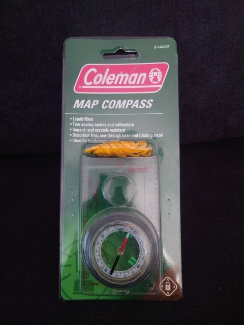 Vintage Coleman Liquid Fillled Map Compass-2001