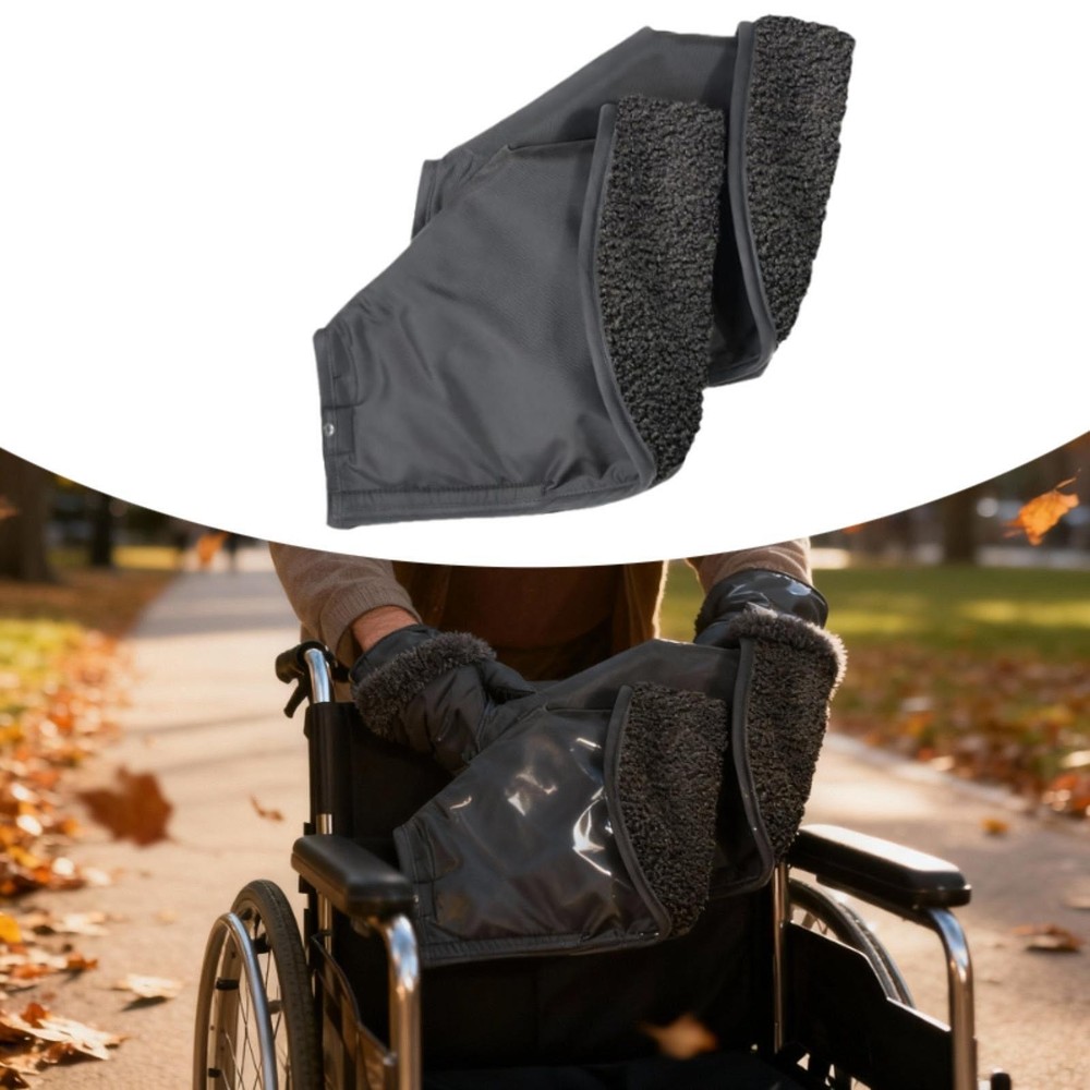 Rollator Handle Gloves Winter Protection Hand Warmer for Wheelchair,