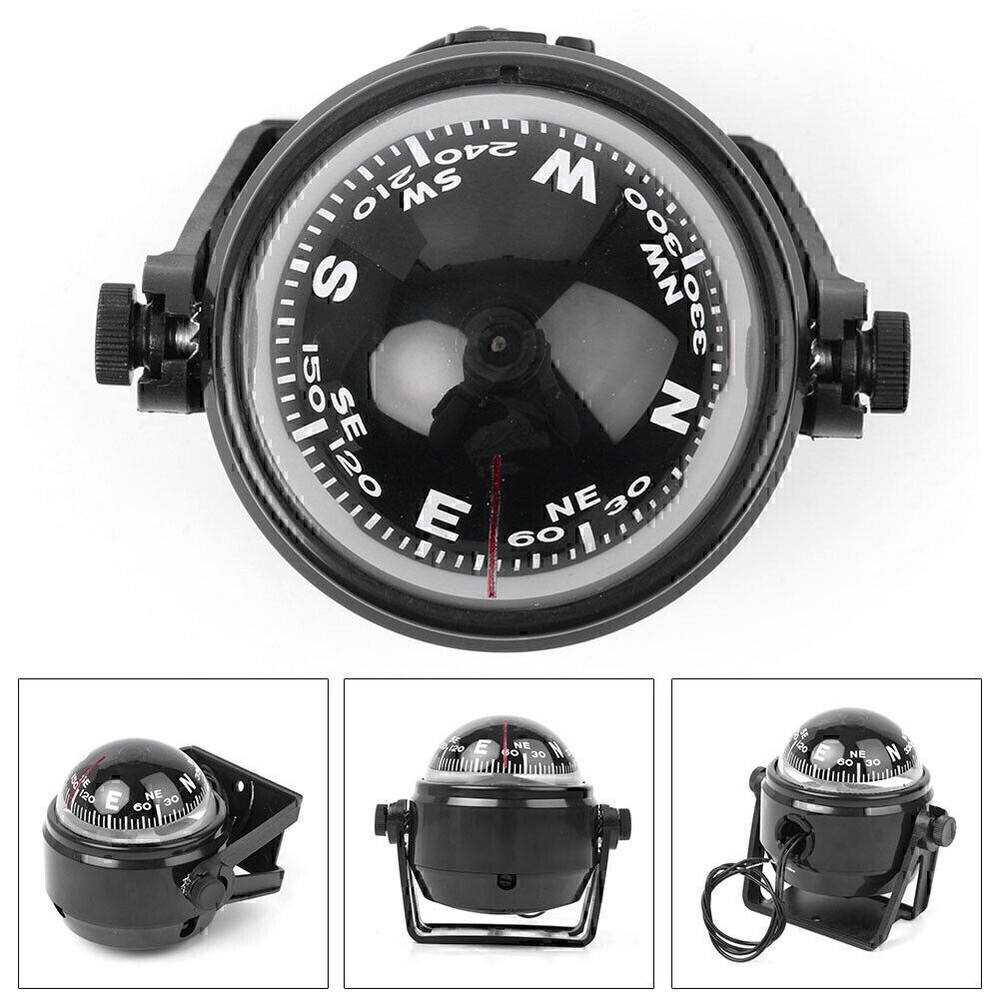 ABS plastic Electronic Car Black Compass Screws Pick Adhesive Marine Boat