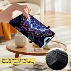 Floral Phone Pouch Neoprene Cell Phone Sleeve Purple Nylon Waterproof Flower
