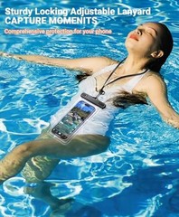 【2 Pack】 Waterproof Phone Pouch【Easy Lock & Heavy Duty】IPX8 Water Proof Cell