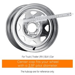 4Pcs 3.19 inch Trailer Wheel Center Caps Truck Trailer RV SUV Wheels Rims, Ca…