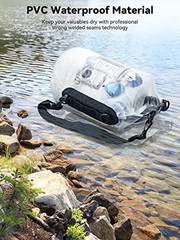 Waterproof Dry Bag for Men & Women – 5L/10L/20L/30L/Roll Top 40L – White