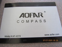 AOFAR Compass AF-4074 Sighting OutdoorCamping Hiking Survival Marching