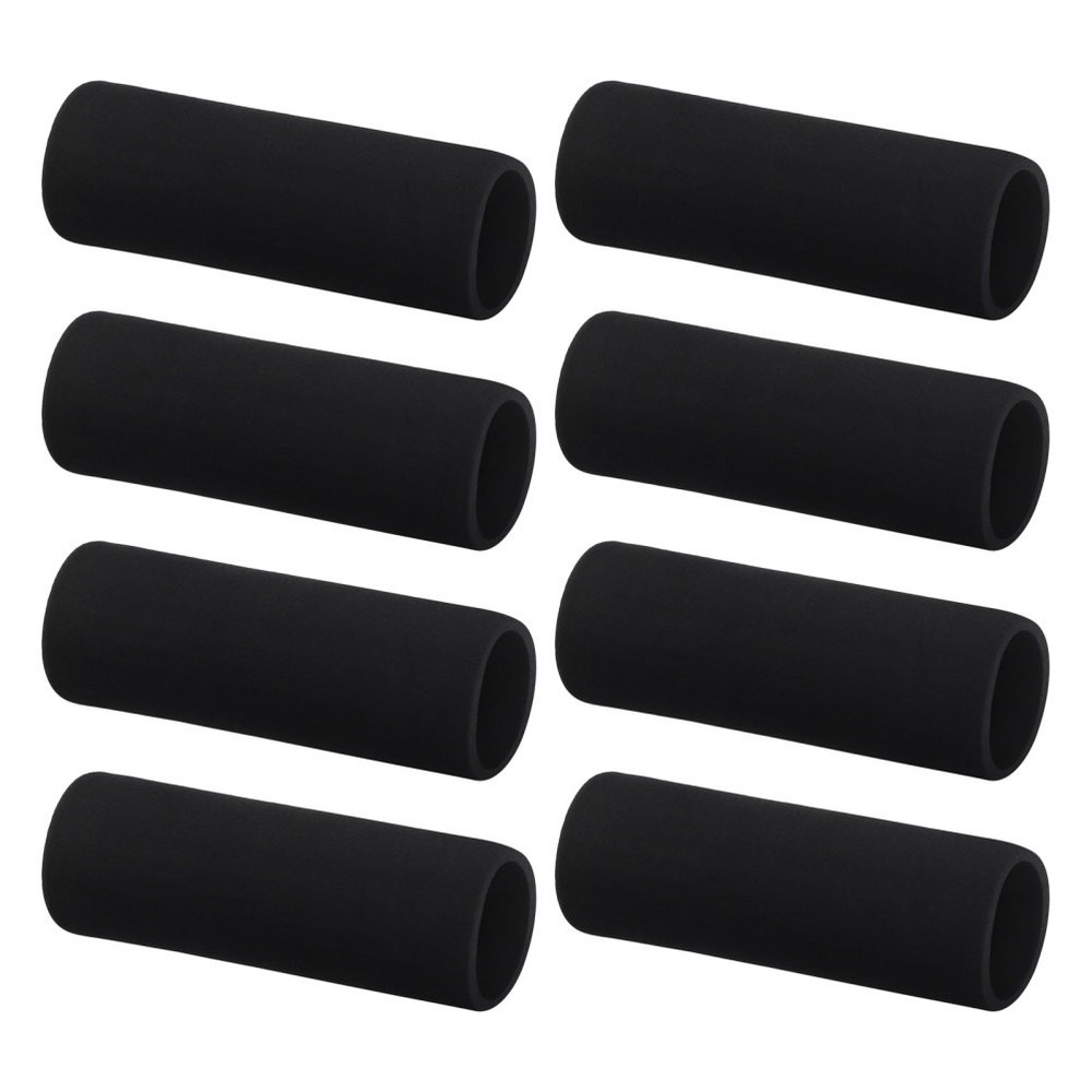8Pcs Durable Cane Handle Grip Covers for Walker Soft Sponge Padded Black Set