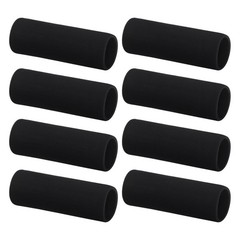 8Pcs Durable Cane Handle Grip Covers for Walker Soft Sponge Padded Black Set
