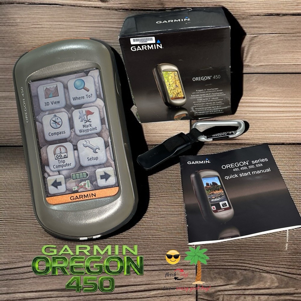 Garmin Oregon 450 Handheld GPS Touchscreen Topo Maps Tested Works Great! L👀K