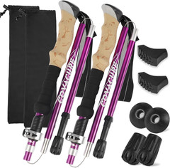 Hiking Poles – Aluminum Alloy 7075 Trekking Poles Collapsible with Telescopic,Li
