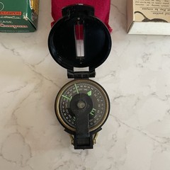 WFS Engineers’ Lensatic Compass No. 111 With Original Instructions and Box