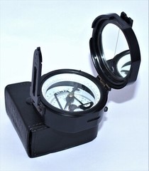 Geological Nautical 3 Inches Geological Brunton Compass With Leather Box ……