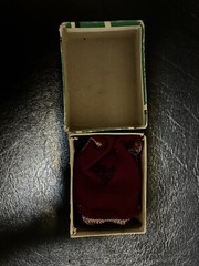 Vintage Lensatic Engineers Compass Japan With Original Box Pouch Instructions