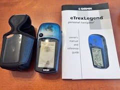 Garmin eTrex Legend GPS Handheld Personal Navigator With Owners Manual and Case