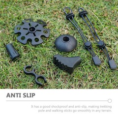 12 Pcs Tip Alpenstock Non-Slip Cover Walking Pole Accessories
