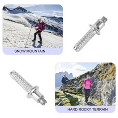 10PCS Durable Hiking Pole Tips Hiking Pole Parts Alpenstock Replacement Tips