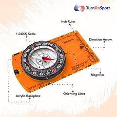 Orienteering Compass – Advanced Scout Compass for Hiking, Camping, and Backpa…