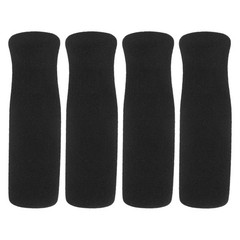4Pcs Durable Nbr Crutch Handle Covers Cushioned Non Slip Black Grip Pads