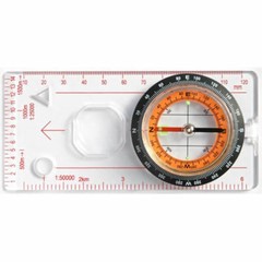 Camping Boating Orienteering Map Compass Ruler Magnifying Scale Scout Hiking
