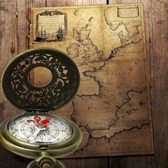 Antique Brass Compass – Waterproof Survival Compass for Hiking & Camping,