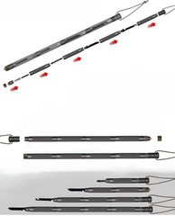 55in Hiking Tactical Stick Walking Staff – Outdoor Multitool Gear Trekking Pole