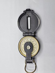 Vintage Plastic & Brass Hardware Engineer Directional Compass