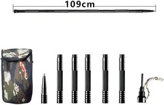 Adjustable Aluminum Trekking Poles, Lightweight Collapsible (Set-1)