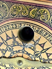 RARE Vintage Antique Solar Calendar Pocket Compass : Villa Alcor Made In Spain