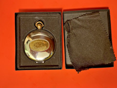 DALVEY Scotland Classic Pocket Compass Mirror Finish Stainless w/ Box and papers