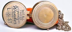 Not All Those Who Wander are Lost Quote Pocket Navigat Compass with Leather Case