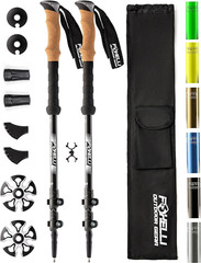Trekking Poles – 2-Pc Pack Collapsible Lightweight Hiking Poles, Strong Aircraft