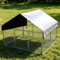 Heavy Duty Oxford Cloth 1 Black Outdoor Chicken Coop Cover Sun and Rain Shield