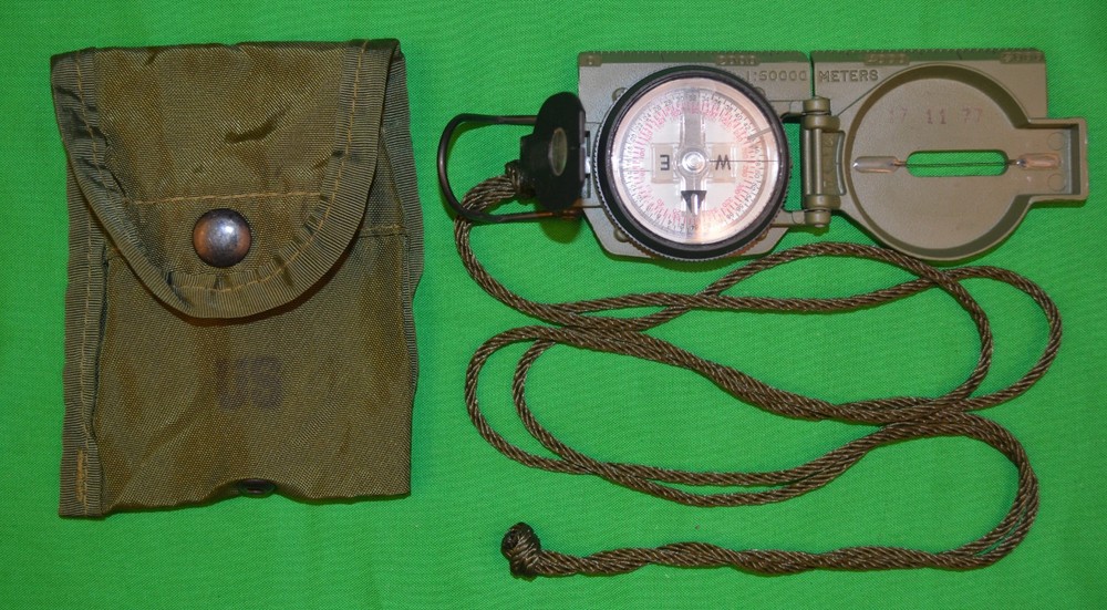 Cammenga Model 27, Olive Drab Military Phosphorescent, Lensatic Compass
