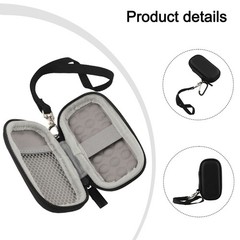 Waterproof Storage Bag for EKG Heart Rate Monitor Travel Case with Cable Pocket
