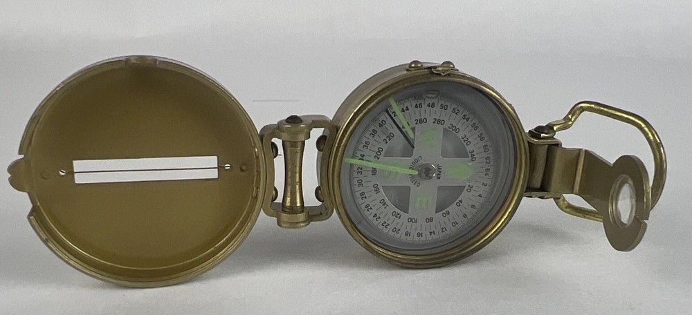 Vintage “Kiffe” Military Style Lensatic Compass Japan Liquid Filled Rare