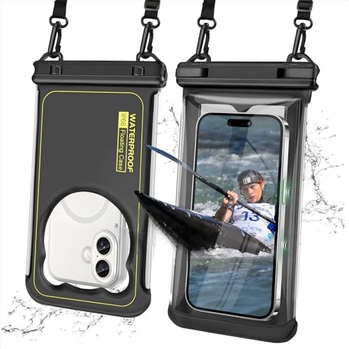 2 Pack Waterproof Phone Pouch, IP68 Waterproof Phone Cases Floating Up to 8.5″