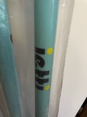 Jetti Weighted Walking Poles Sky Blue Set of 2 New with Bag Size Small 41.5”